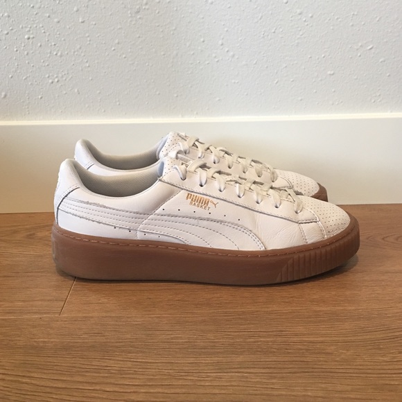 puma basket platform leopard